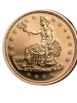 Neu | 1 oz Kupfermedaille – Trade Dollar in 999er Kupfer