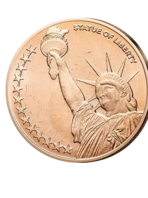 Super-Preis - 1 oz Kupfermedaille – Statue of Liberty in 999er Kupfer
