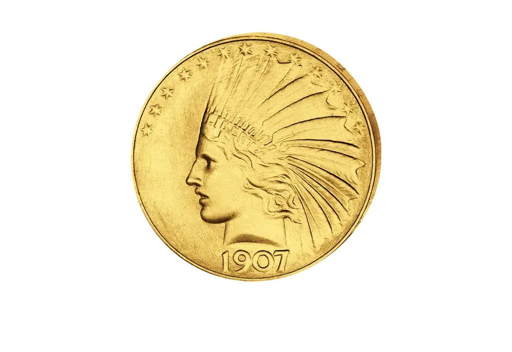 Sofort lieferbar - 10 Dollar USA 1907 Indian Head Lady Liberty