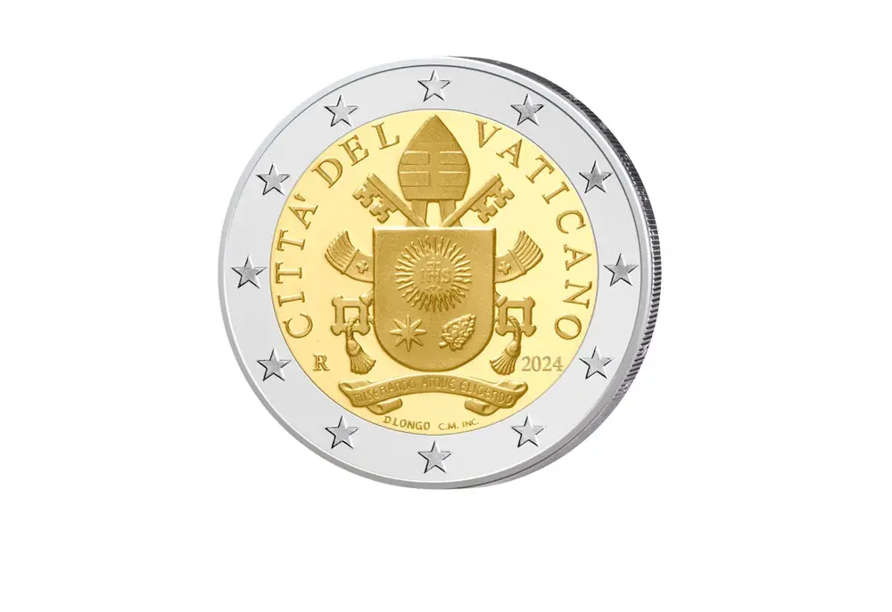Schnäppchen | 2 Euro Kursmünze Vatikan 2024 st