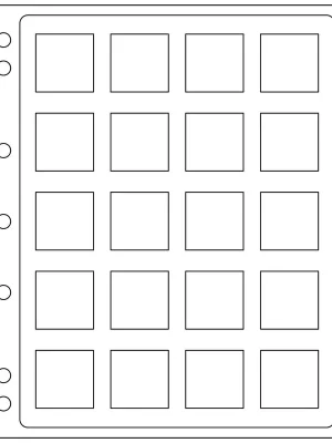 Münzhüllen ENCAP für 20 Quadrum-Kapseln (je 50 x 50 mm) | Preis gesenkt
