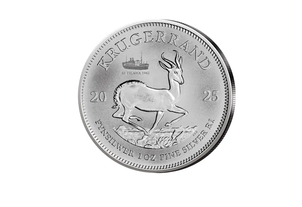 Bestpreis - Krügerrand 1 oz Silber 2025 Südafrika mit Tilawa Privy Mark