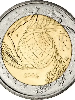Nur solange der Vorrat reicht | 2 Euro Gedenkmünze Italien 2004 bfr. – World Food