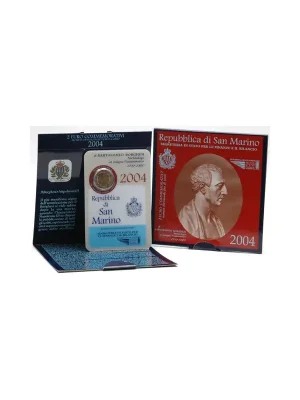 Online kaufen - 2 Euro Gedenkmünze San Marino 2004 st – Bartolomeo Borghesi – im Folder