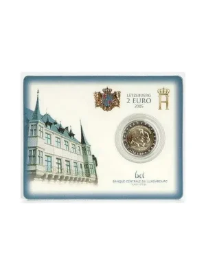 2 Euro Gedenkmünze Luxemburg 2005 st – Henri & Adolphe – in CoinCard - Sonderangebot