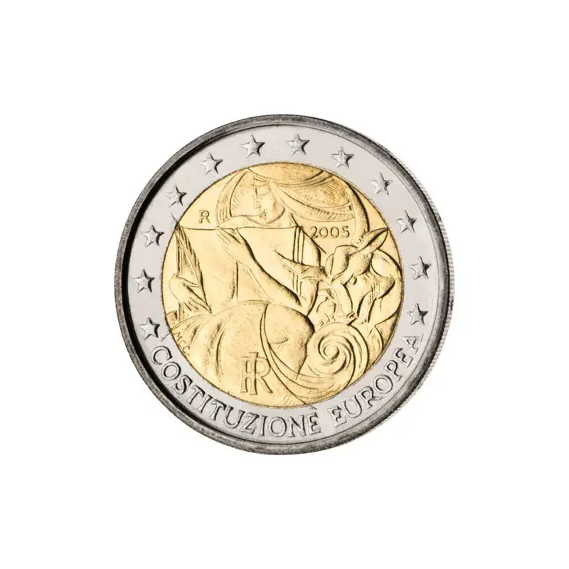 2 Euro Gedenkmünze Italien 2005 bfr. – Europäische Verfassung - Ausverkauf