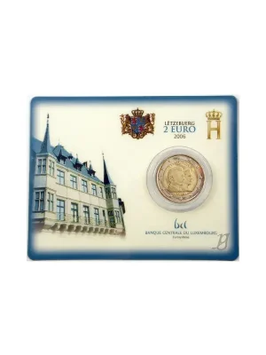 2 Euro Gedenkmünze Luxemburg 2006 st – Guillaume – in CoinCard - Premium
