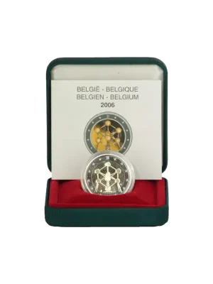 Sehr beliebt - 2 Euro Gedenkmünze Belgien 2006 PP – Atomium – im Etui