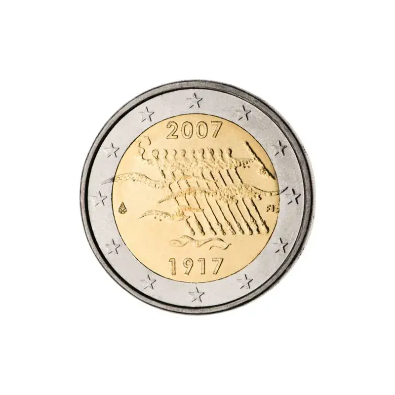 2 Euro Gedenkmünze Finnland 2007 bfr. – Unabhängigkeit - Neues Produkt