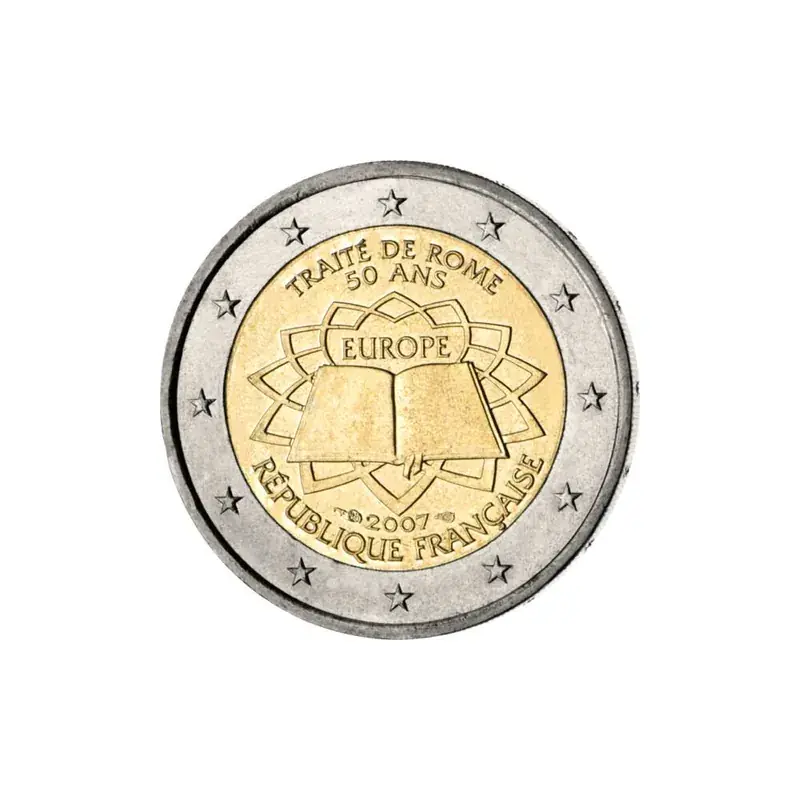 Neu im Sortiment | 2 Euro Gedenkmünze Frankreich 2007 bfr. – Römische Verträge