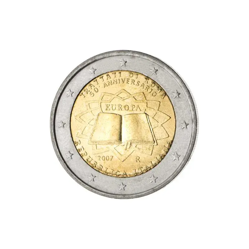 2 Euro Gedenkmünze Italien 2007 bfr. – Römische Verträge - Kostenlose Rückgabe
