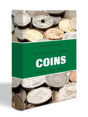 Neuzugang | Münzen-Taschenalbum COINS mit 8 Münzblättern für je 6 Münzen, laminiert