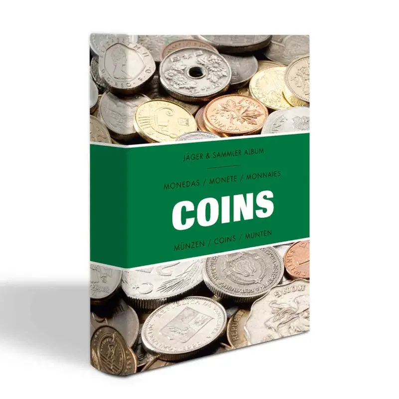 Neuzugang | Münzen-Taschenalbum COINS mit 8 Münzblättern für je 6 Münzen, laminiert