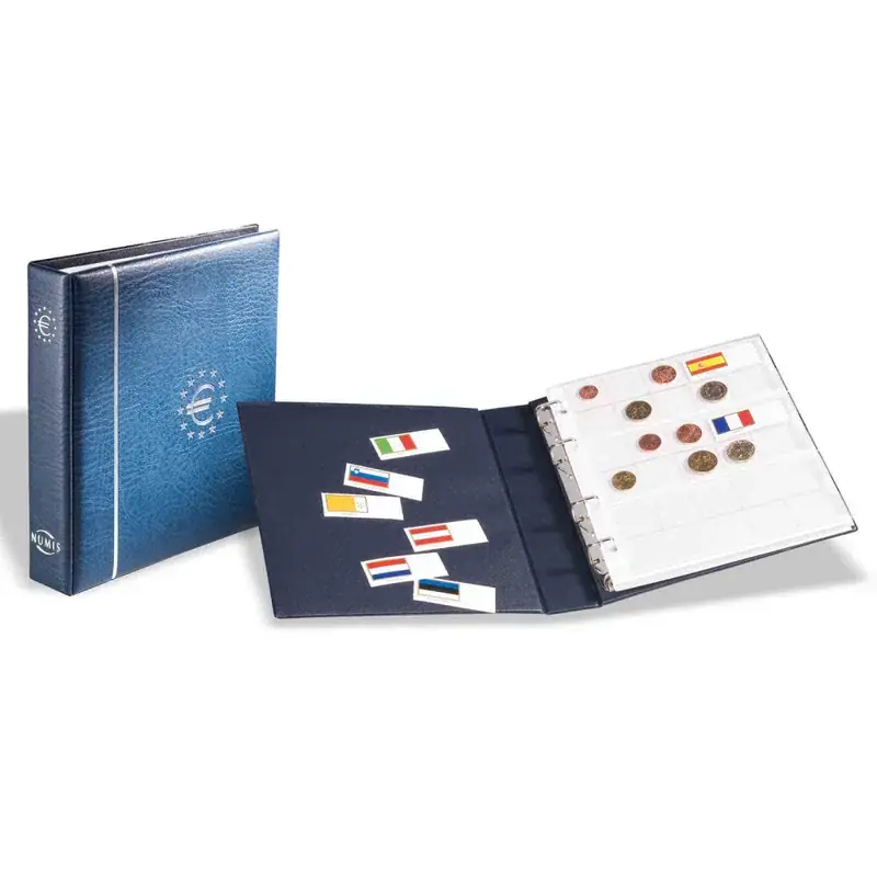 Schnäppchen | Münzalbum NUMIS, für Euros, blau