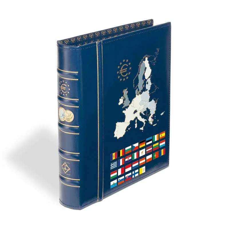 Neue Ware - Ringbinder OPTIMA, „Euro“ Classic-Design, farb. Rücken- und Deckelprägung