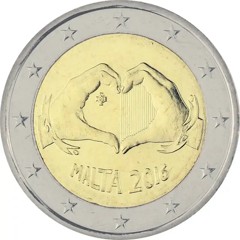 Nur solange der Vorrat reicht - 2 Euro Gedenkmünze Malta 2016 bfr. – Liebe