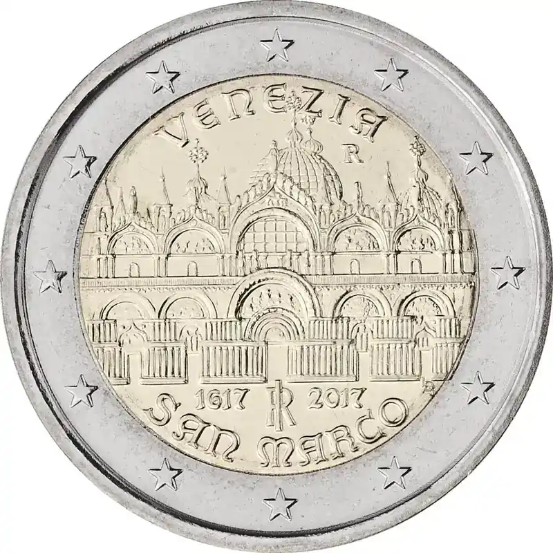 2 Euro Gedenkmünze Italien 2017 bfr. – Basilika San Marco in Venedig | Aktionspreis