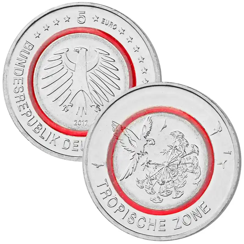 Zertifiziert | 5 Euro Gedenkmünze Deutschland 2017 bfr. – Tropische Zone – A Berlin