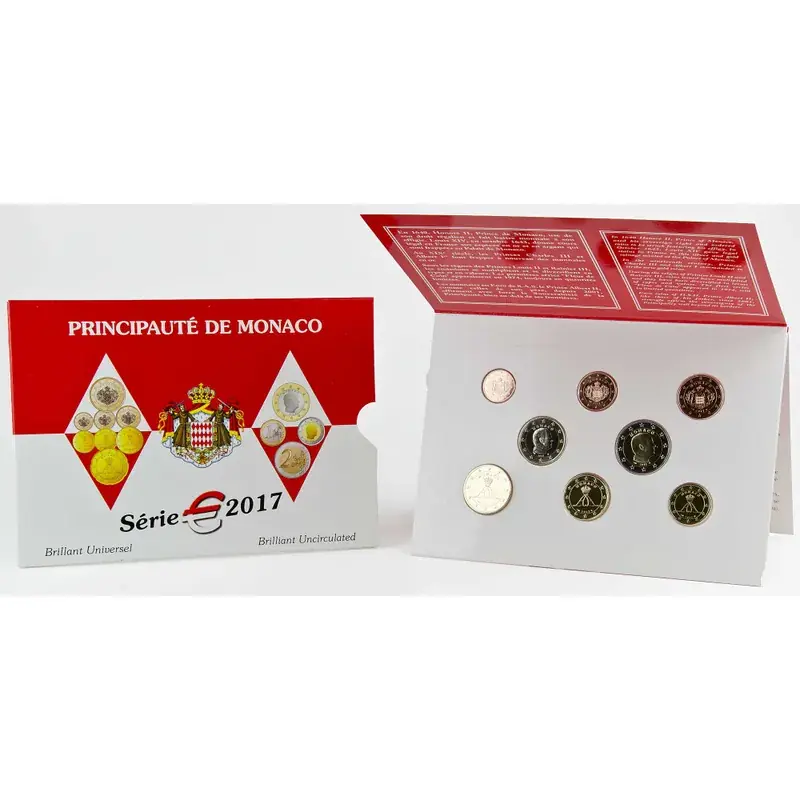 Offizieller KMS Monaco 2017 in Stempelglanz (st) - Preisnachlass