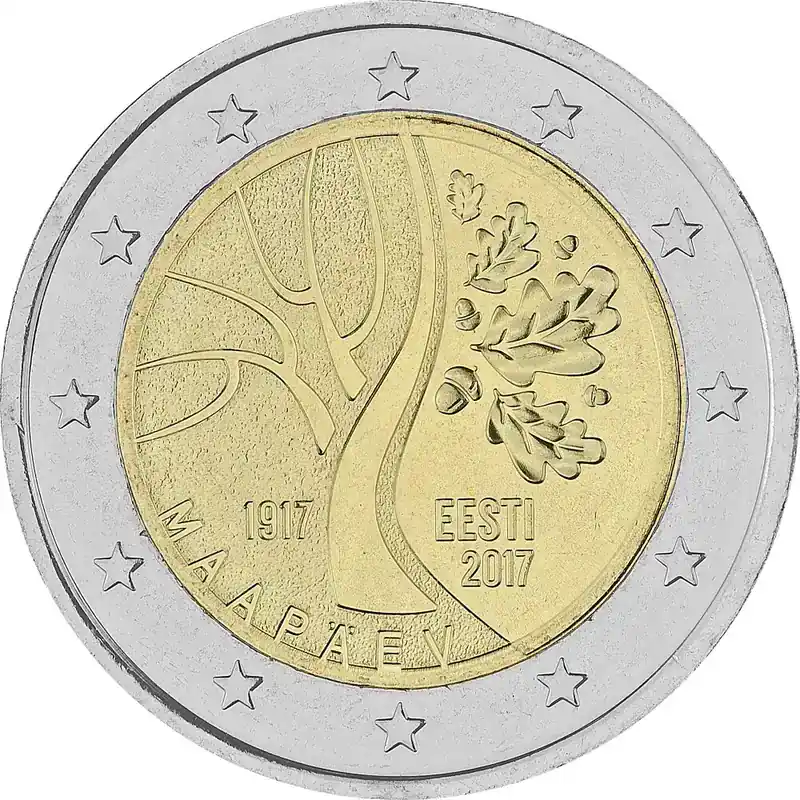 Sale | 2 Euro Gedenkmünze Estland 2017 bfr. – Unabhängigkeit