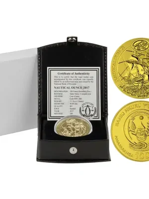 100 Francs Ruanda 2017 – 1 Unze Gold BU – Nautical Ounce Santa Maria - Zeitlich begrenzt