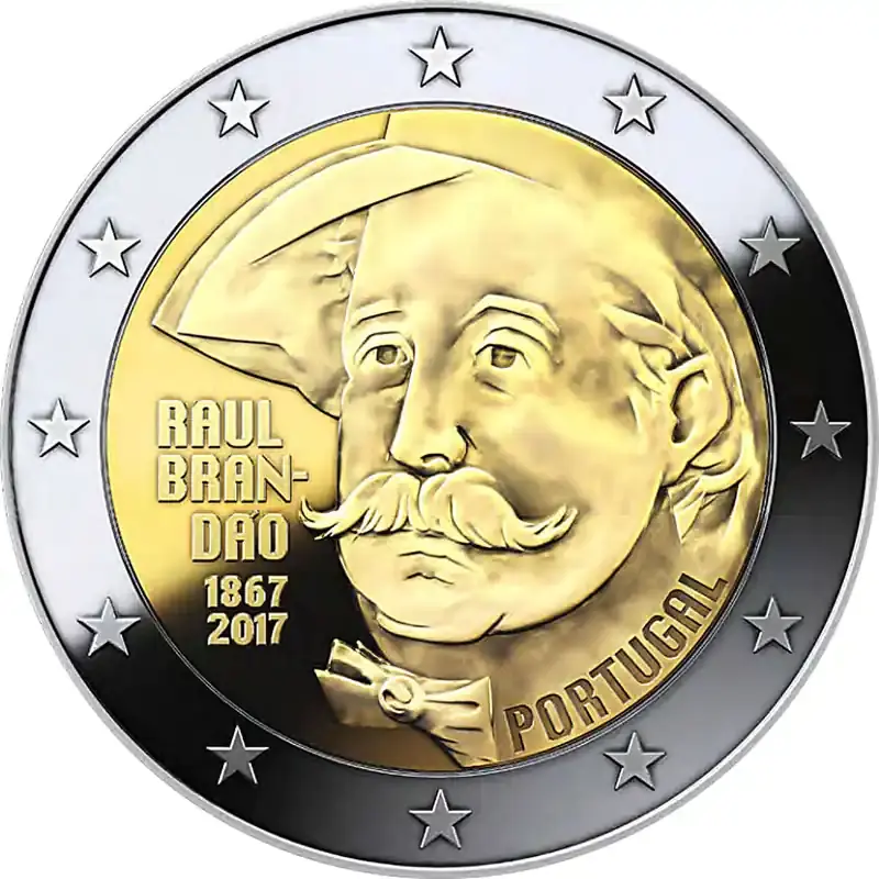 Sonderpreis | 2 Euro Gedenkmünze Portugal 2017 bfr. – Raul Brandão