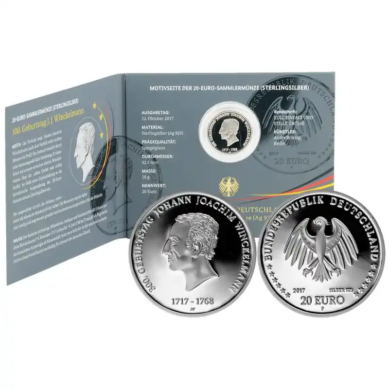 20 Euro Deutschland 2017 Silber PP – Johann Joachim Winckelmann | Meistverkauft