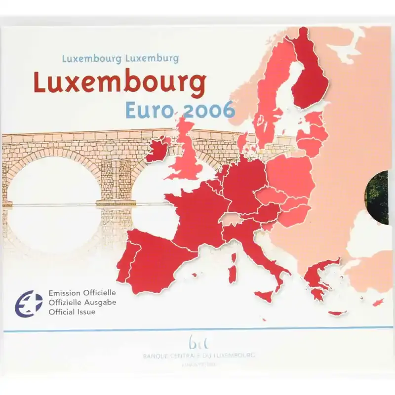 Offizieller Euro Kursmünzensatz Luxemburg 2006 Stempelglanz (st) | Nur noch heute