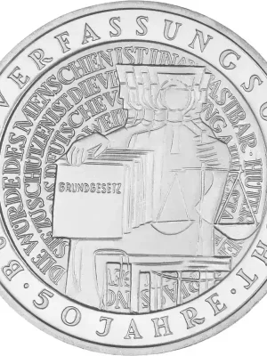 10 DM Gedenkmünze 2001 PP – 50 Jahre Bundesverfassungsgericht | Kundenliebling