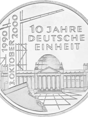 10 DM Gedenkmünze 2000 PP – 10. Jahrestag der Deutschen Einheit | Top-Qualität