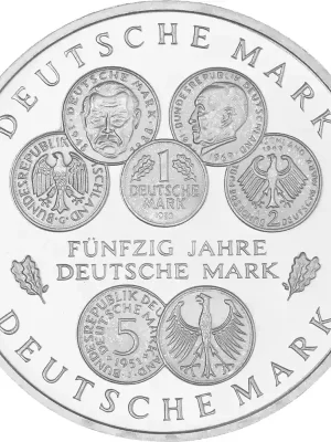 Markenqualität | 10 DM Gedenkmünze 1998 PP – 50 Jahre Deutsche Mark