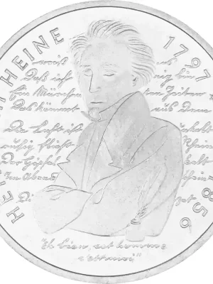Sehr beliebt | 10 DM Gedenkmünze 1997 PP – 200. Geburtstag Heinrich Heine