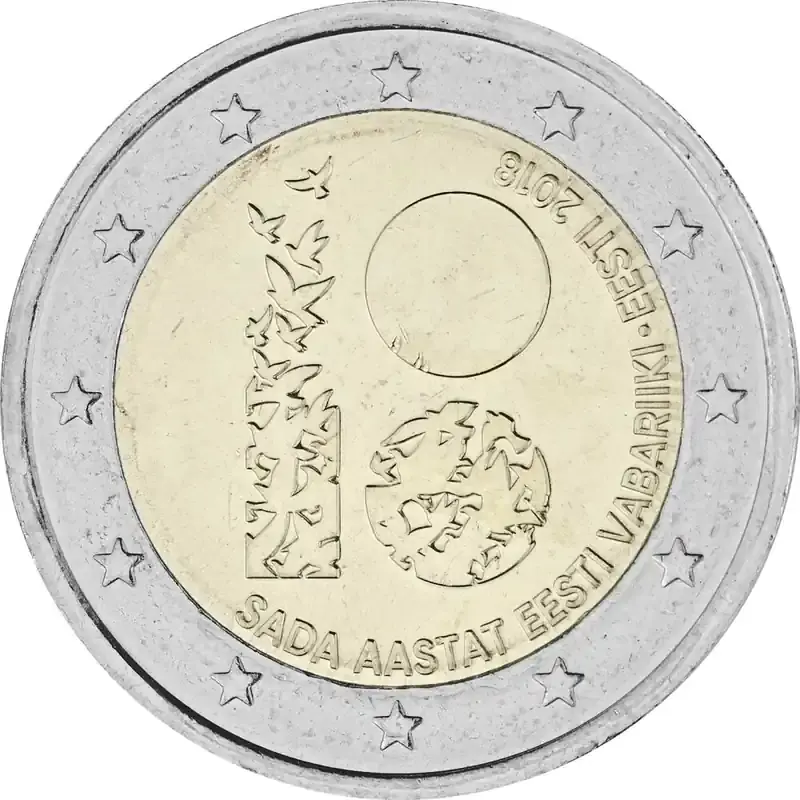 2 Euro Gedenkmünze Estland 2018 bfr. – 100 Jahre Unabhängigkeit - Jetzt erhältlich
