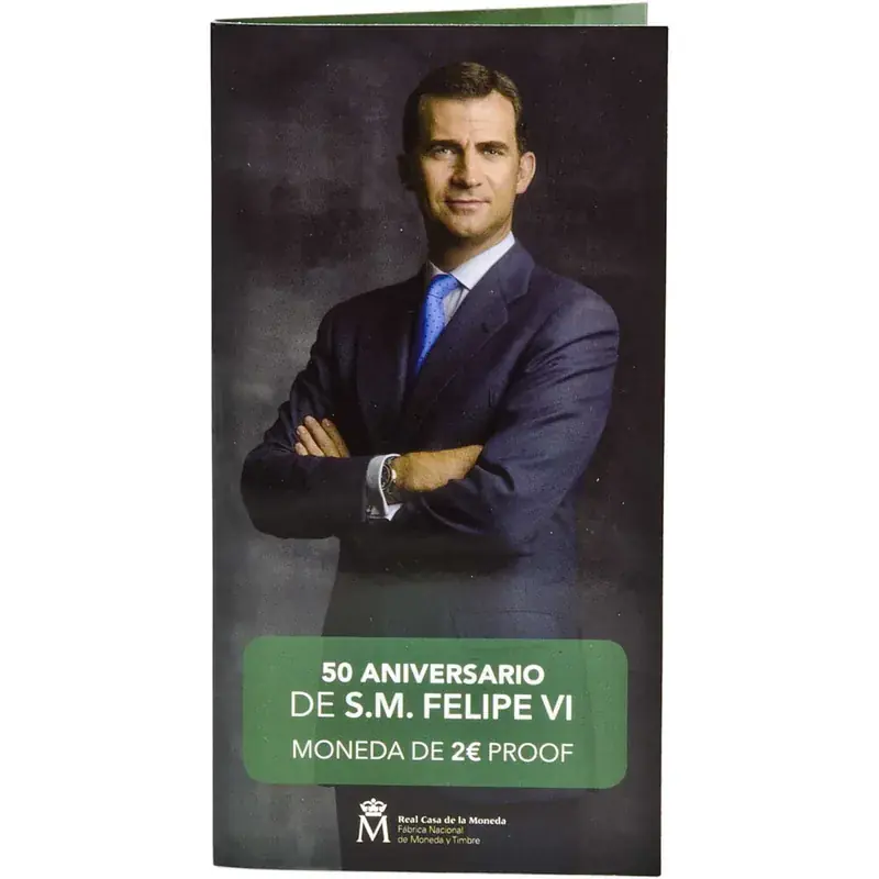 Verfügbar - 2 Euro Gedenkmünze Spanien 2018 PP – Felipe VI.