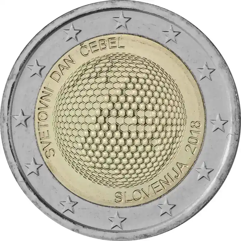 2 Euro Gedenkmünze Slowenien 2018 bfr. – Weltbienentag | Topseller