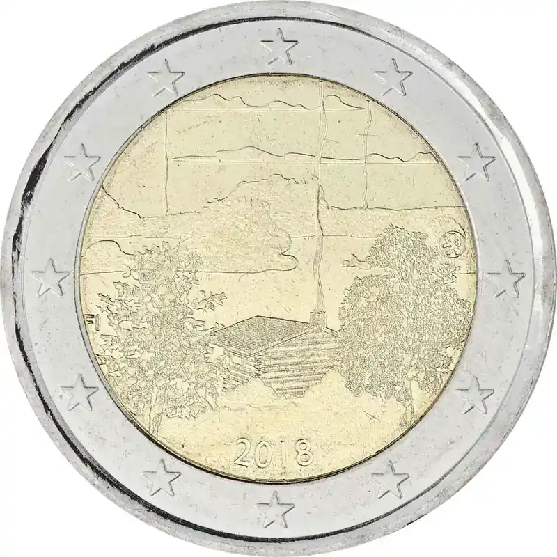 2 Euro Gedenkmünze Finnland 2018 bfr. – Saunakultur | Jetzt sparen