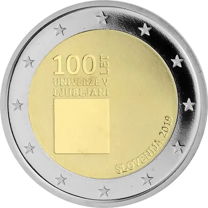 2 Euro Gedenkmünze Slowenien 2019 PP – Universität Ljubljana | Jetzt sichern