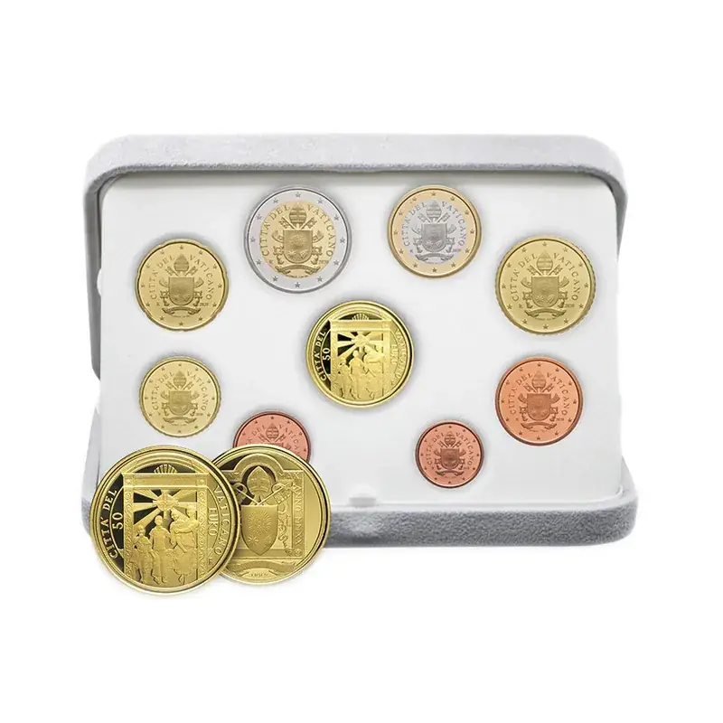 KMS Vatikan 2020 Polierte Platte (PP) inkl. 50 Euro Goldmünze | Hammerpreis