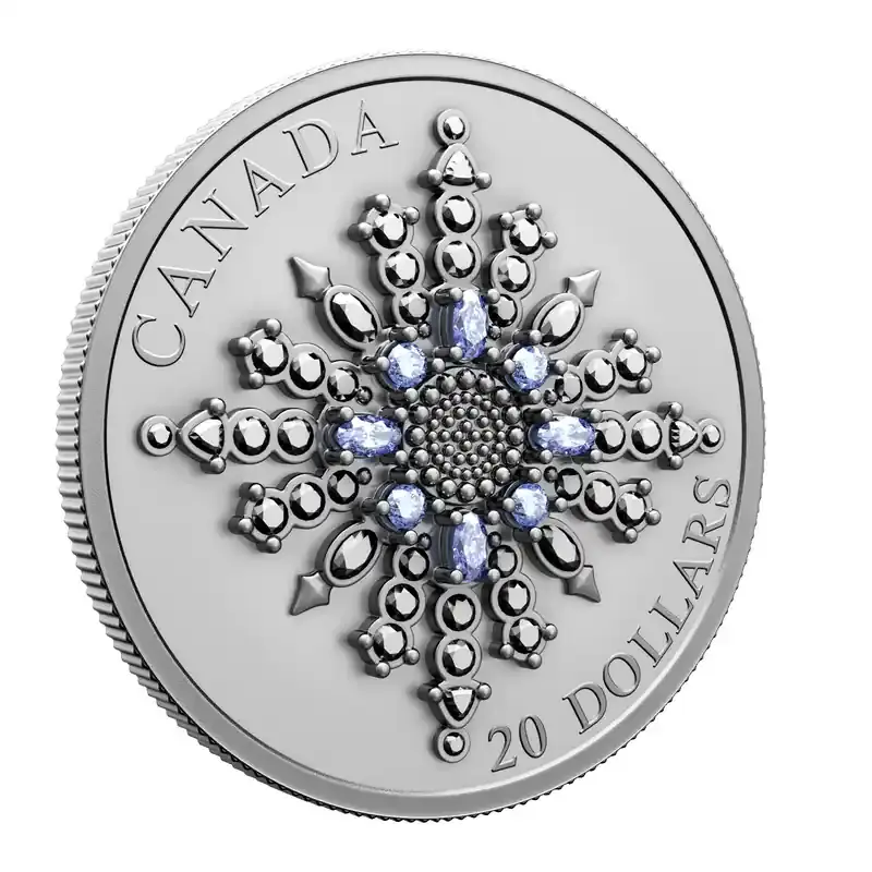 Kanada 2024 20 Dollar Die Saphir-Jubiläums-Schneeflocken-Brosche PP | Preishit
