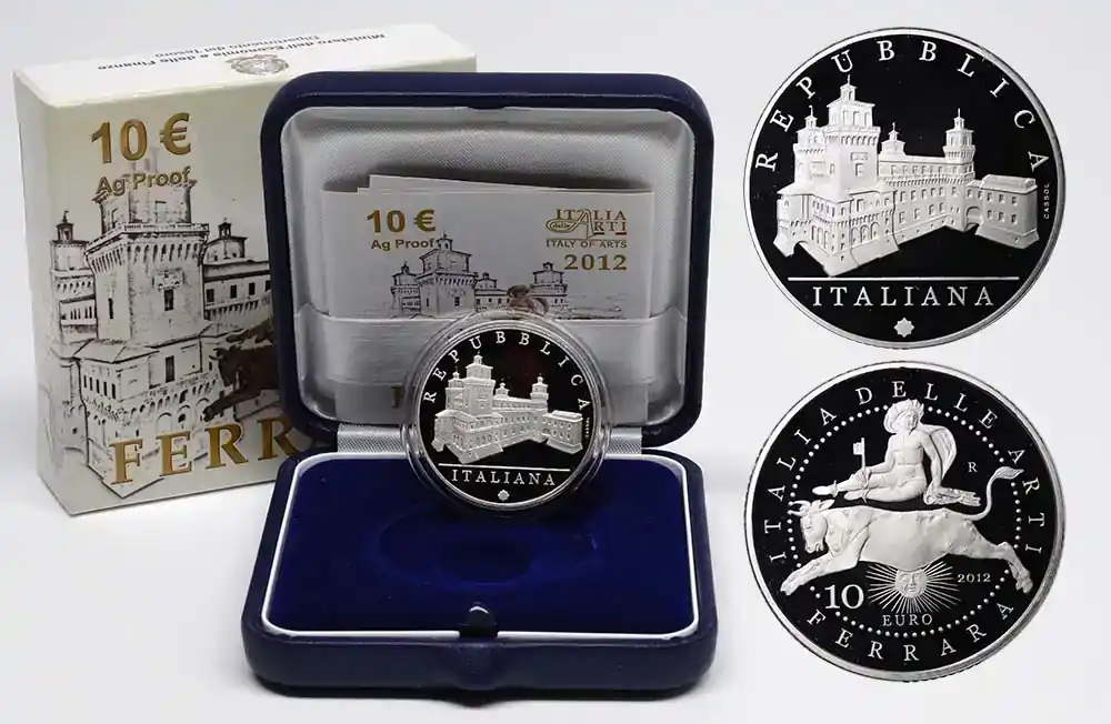 Neu im Shop - Italien 10 Euro Ferrara- Italienische Künste 2012 PP