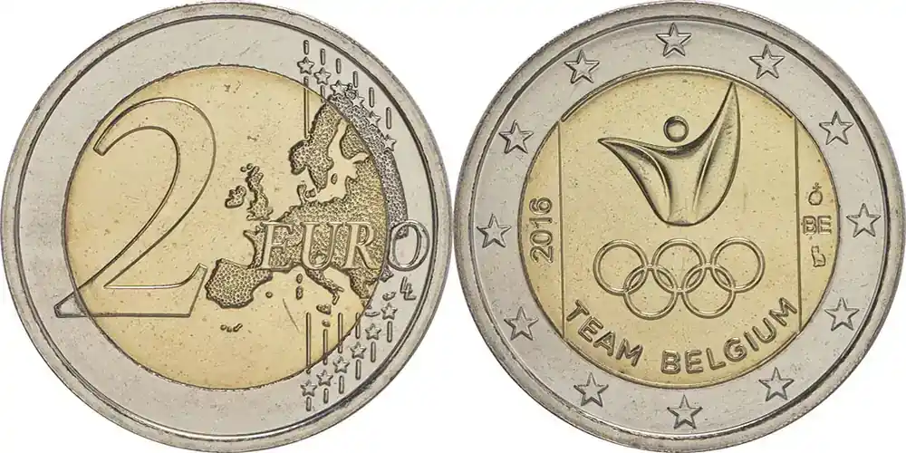 Sofort bestellen | 2 Euro Olympiade 2016 bfr Belgien