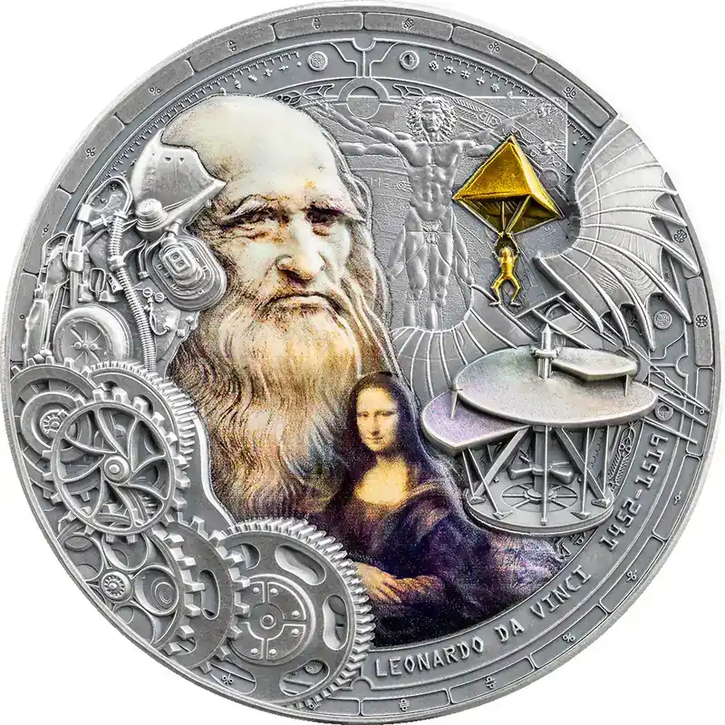 Extra sparen | Kamerun 2000 Franc Leonardo da Vinci – Antik Finish 2024