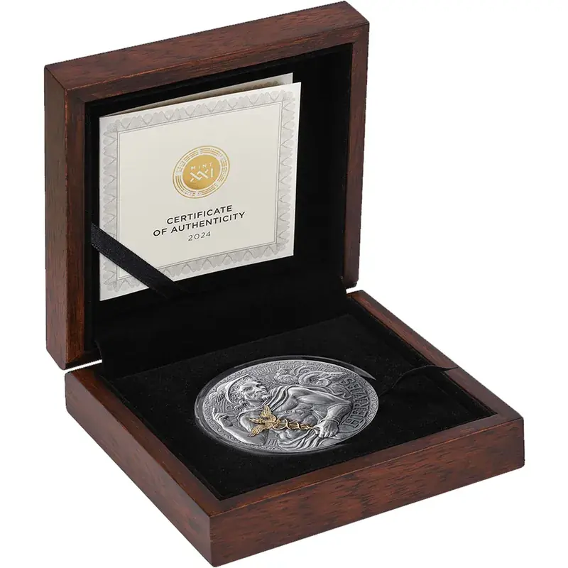 Versandbereit - Kamerun 3000 Franc Hermes – Antik Finish 2024