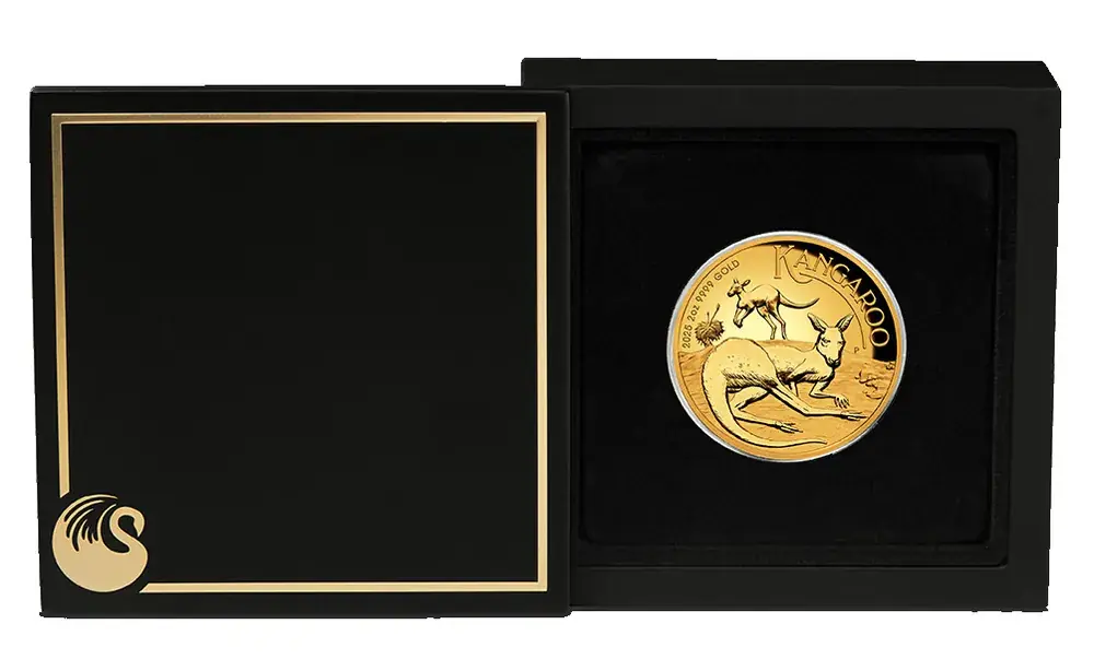 Neu | Australien 2025 200 Dollar Australisches Känguru – 2 Oz Hochrelief PP
