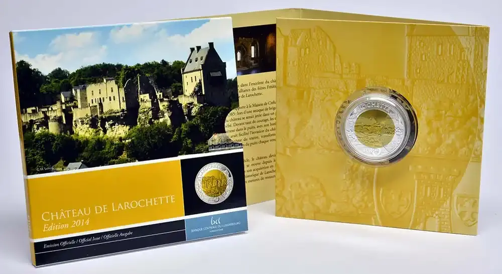 Gleich bestellen | 5 Euro Burg Larochette 2014 PP Luxemburg