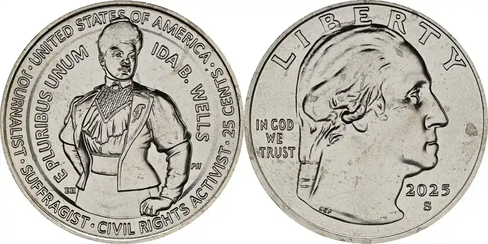 25 Ct Ida B. Wells 2025 S vz. USA | Letzte Stücke