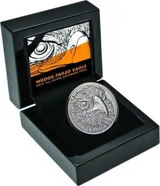 Niue 2019 1 Dollar Keilschwanzadler – Tiere hautnah 1 1 oz Antikf. Stgl. | Nur solange der Vorrat reicht