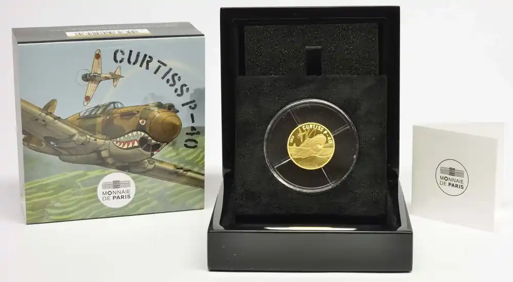 Sehr beliebt - 50 Euro Curtiss P-40 2023 PP Frankreich