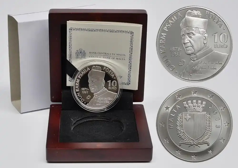 Preisknaller | 10 Euro Dun Karm Psaila 2013 PP Malta