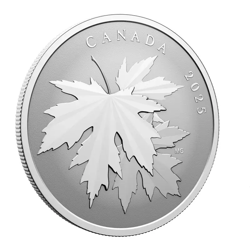 Sicher bezahlen | Kanada 2025 10 Dollar Schimmernde Ahornblätter Stgl.
